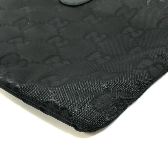 GUCCI 674247 GG laundry bag Off the grid Hand Bag Nylon Black Unused - Picture 7 of 12